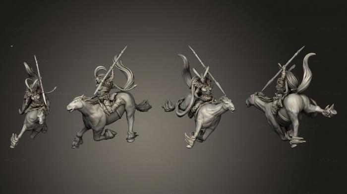 Military figurines (Vikings Gods and Heroes Mounted Valkyrie 2, STKW_14424) 3D models for cnc