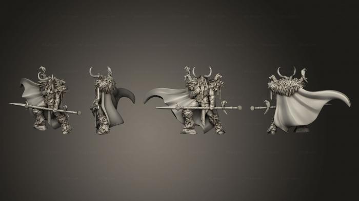 Статуэтки военные (Боги викингов и Герои Одина, STKW_14429) 3D модель для ЧПУ станка