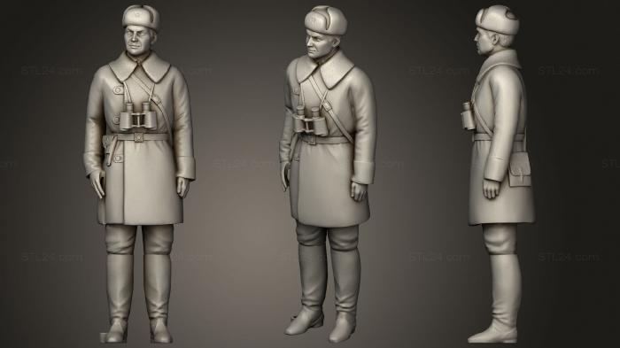 Military figurines (Man in military uniform 0116 5, STKW_1443) 3D models for cnc