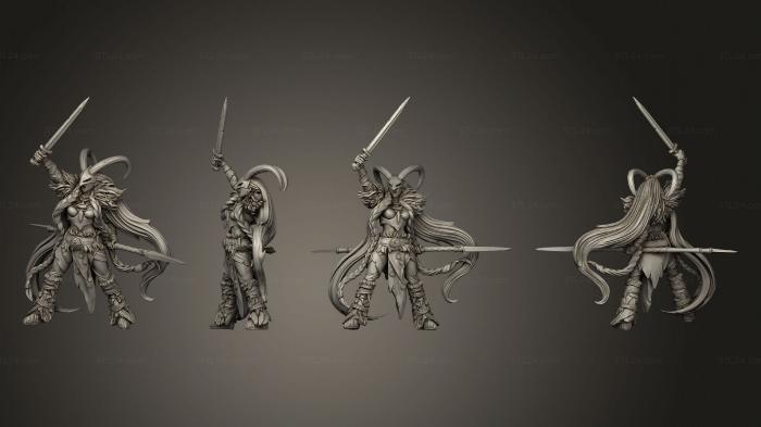 Military figurines (Vikings Gods and Heroes Valkyrie Boss, STKW_14435) 3D models for cnc