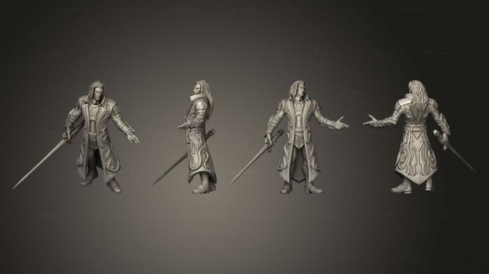 Military figurines (Viktor Vampire Lord 01, STKW_14440) 3D models for cnc