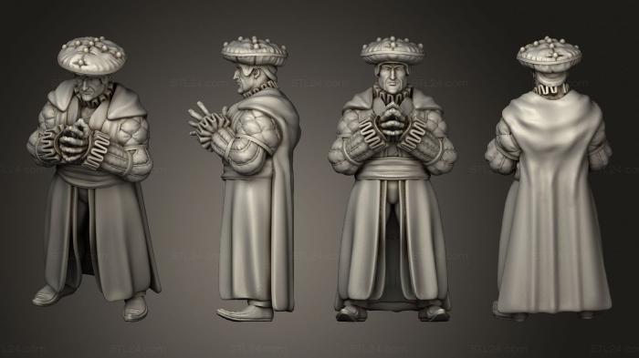 Military figurines (Villager Merchant, STKW_14451) 3D models for cnc