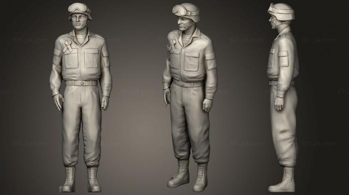 Military figurines (Man in military uniform 0116 11, STKW_1446) 3D models for cnc