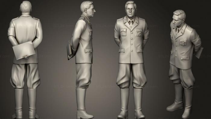 Military figurines (shtirlits, STKW_1447) 3D models for cnc