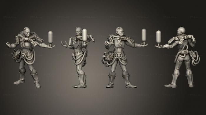 Military figurines (Vril complete 01, STKW_14497) 3D models for cnc