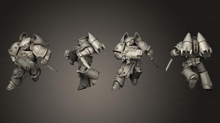 Military figurines (Vulture Sarge, STKW_14511) 3D models for cnc