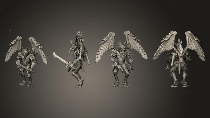 Military figurines (Vultures 1 Sword, STKW_14515) 3D models for cnc