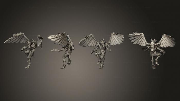 Military figurines (Vultures 3 Claw, STKW_14519) 3D models for cnc