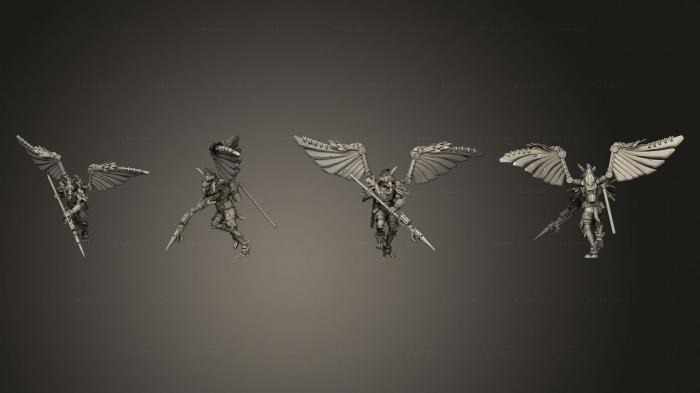 Military figurines (Vultures 4 Spear, STKW_14525) 3D models for cnc