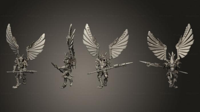 Military figurines (Vultures 5 Spear, STKW_14529) 3D models for cnc