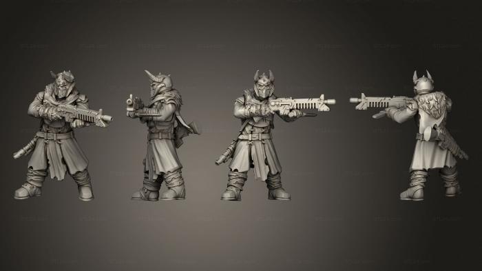Military figurines (Vultures Horde vultures butchers squad commander axe 003, STKW_14539) 3D models for cnc