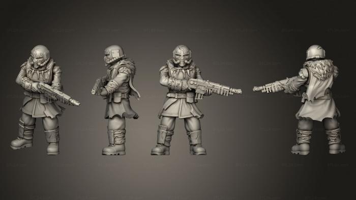 Military figurines (Vultures Horde vultures butchers squad commander axe 005, STKW_14541) 3D models for cnc