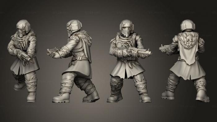 Military figurines (Vultures Horde vultures butchers squad commander axe 006, STKW_14542) 3D models for cnc