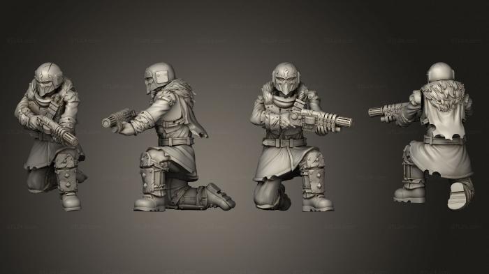 Military figurines (Vultures Horde vultures butchers squad commander axe 007, STKW_14543) 3D models for cnc