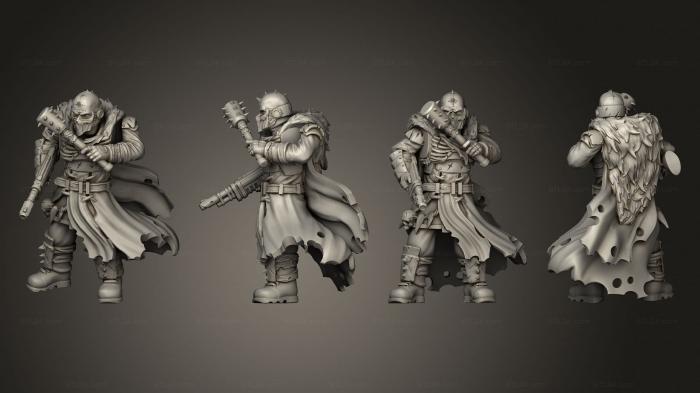 Military figurines (Vultures Horde vultures butchers squad commander axe 009, STKW_14545) 3D models for cnc