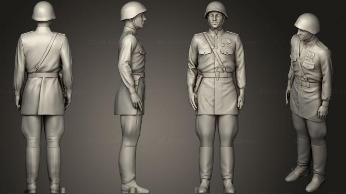 Статуэтки военные (Человек В Униформе 0116 6, STKW_1455) 3D модель для ЧПУ станка
