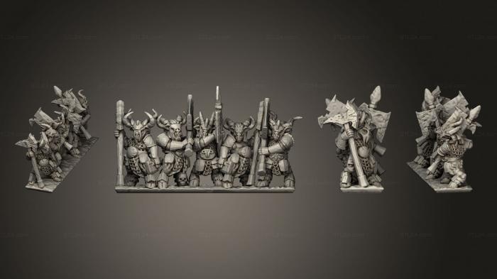 Military figurines (Wakes Emporium Greater Beastkin Regular Stand 1, STKW_14569) 3D models for cnc