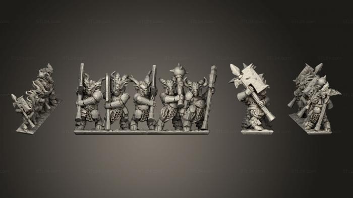 Military figurines (Wakes Emporium Greater Beastkin Regular Stand 4, STKW_14572) 3D models for cnc