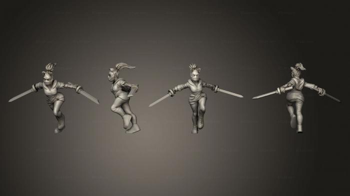 Military figurines (Wannaboo Ganger Ninja, STKW_14578) 3D models for cnc