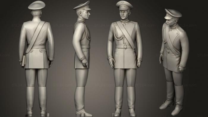 Military figurines (Man In Uniform 0116 12 2, STKW_1458) 3D models for cnc