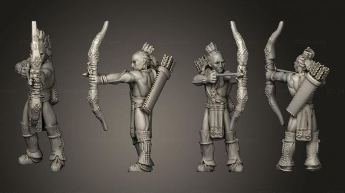 Military figurines (War Archer 2, STKW_14582) 3D models for cnc
