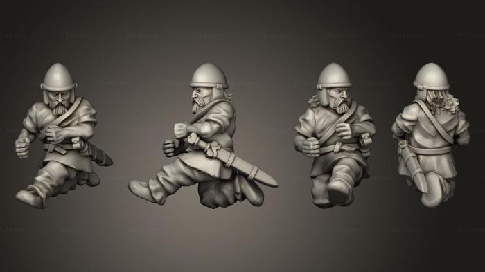 Military figurines (WAR CHARIOT DRIVER B, STKW_14586) 3D models for cnc
