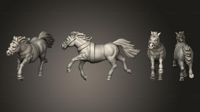 Military figurines (WAR CHARIOT HORSE C, STKW_14592) 3D models for cnc