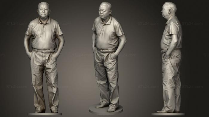 Military figurines (Man standing, STKW_1460) 3D models for cnc