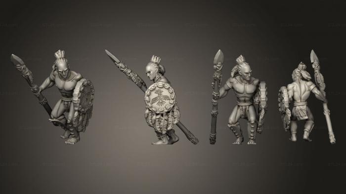 Military figurines (War Spear 1, STKW_14605) 3D models for cnc