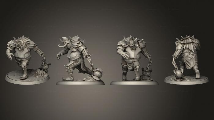 Military figurines (War Troll, STKW_14607) 3D models for cnc