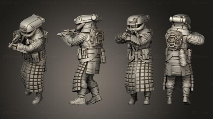 Military figurines (warden 6, STKW_14619) 3D models for cnc