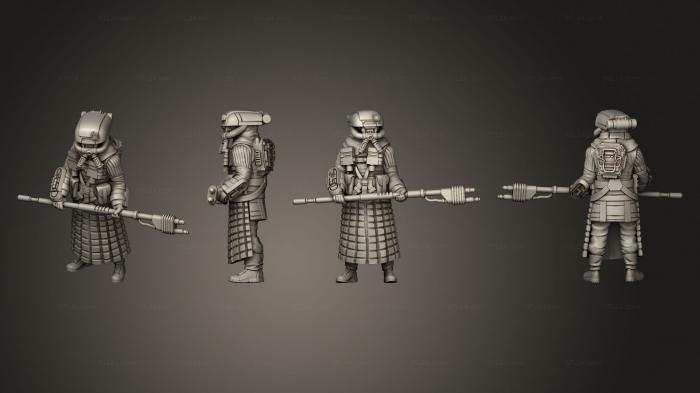 Military figurines (warden 8, STKW_14621) 3D models for cnc