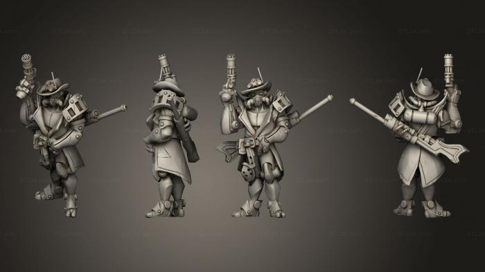 Military figurines (warforged artificer hat, STKW_14622) 3D models for cnc