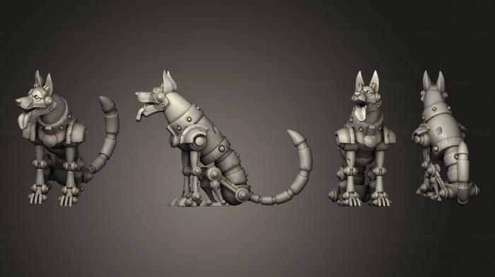 Military figurines (warforged artificer pet, STKW_14624) 3D models for cnc