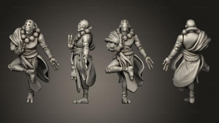 Military figurines (Warforged Monk 2, STKW_14625) 3D models for cnc