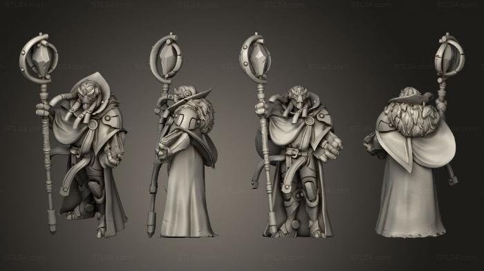 Military figurines (warforged warlock dreads, STKW_14638) 3D models for cnc