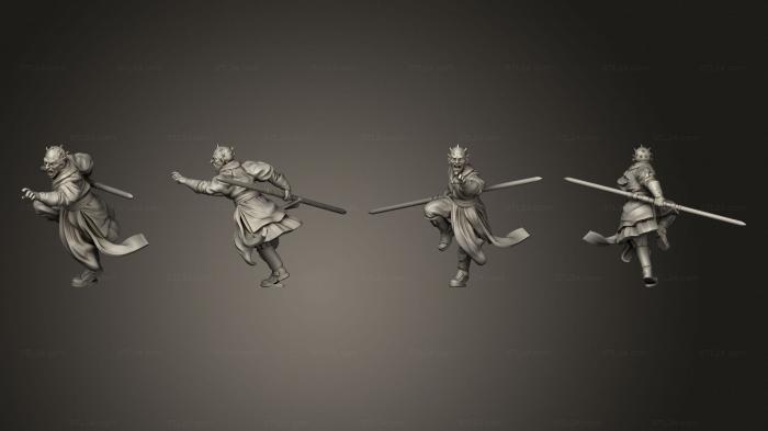 Military figurines (Warlock Ravager Duelist saber, STKW_14646) 3D models for cnc