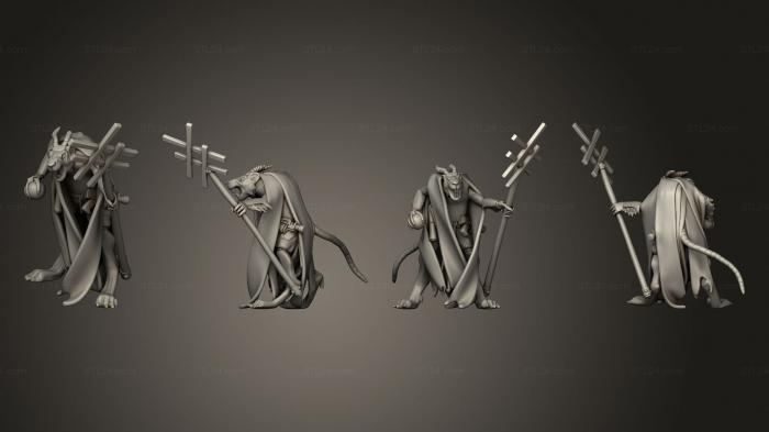 Military figurines (Warlocks 2345, STKW_14649) 3D models for cnc