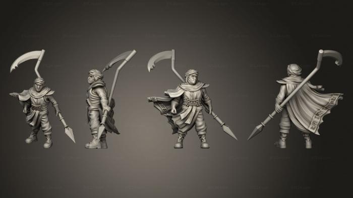 Military figurines (Warrior 02, STKW_14662) 3D models for cnc