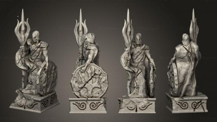 Military figurines (Warrior Altar 004, STKW_14676) 3D models for cnc