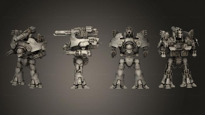 Military figurines (warrior robot, STKW_14698) 3D models for cnc