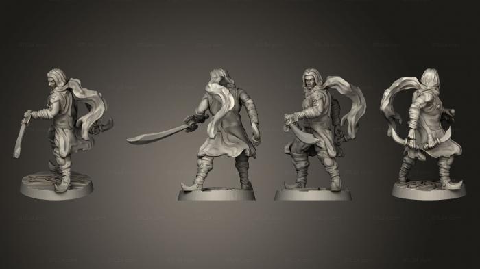 Military figurines (warrior with sword, STKW_14706) 3D models for cnc