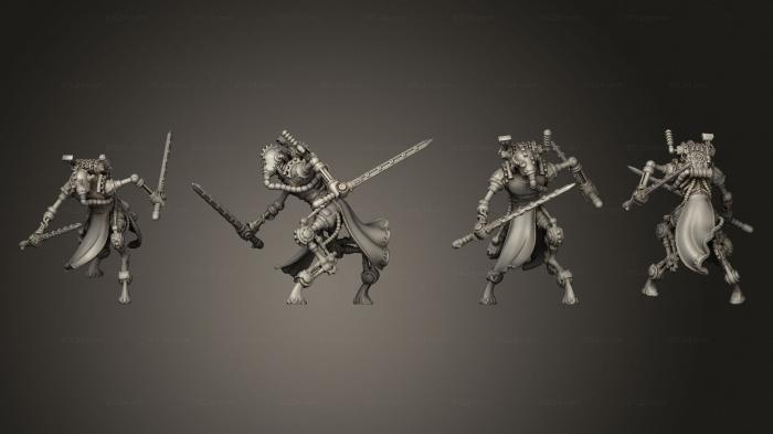 Military figurines (warrior 24, STKW_14730) 3D models for cnc