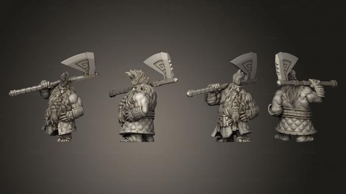 Military figurines (warrior 29, STKW_14735) 3D models for cnc