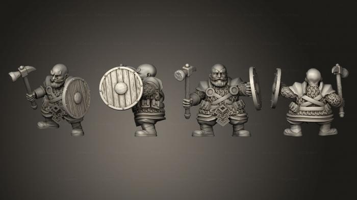 Military figurines (Warriors 1 Hammer, STKW_14744) 3D models for cnc