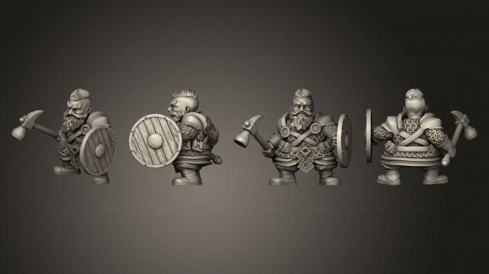 Military figurines (Warriors 3 Hammer, STKW_14751) 3D models for cnc