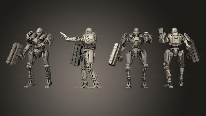 Military figurines (WATANABE CYBORG ADAM DESTROYER, STKW_14764) 3D models for cnc