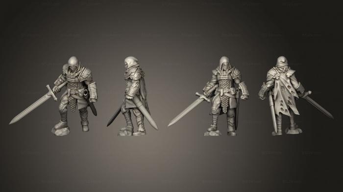 Military figurines (weary knight, STKW_14767) 3D models for cnc