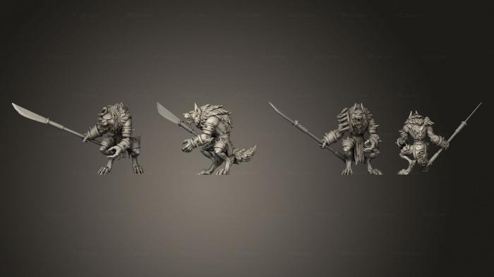 Military figurines (Werewolf 04, STKW_14803) 3D models for cnc