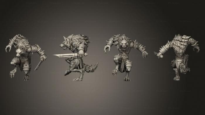 Military figurines (Werewolf 05, STKW_14804) 3D models for cnc